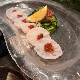 Namadako sashimi