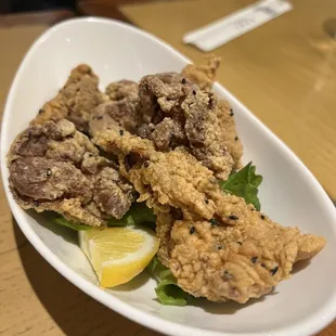 a plate of food on a table