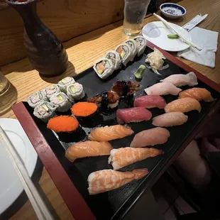 sashimi, food, sushi, sushi and sashimi