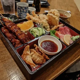 King's dinner with sashimi