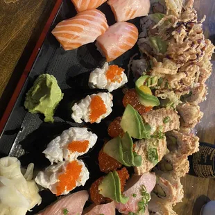 sushi and sashimi, sushi, sashimi, food