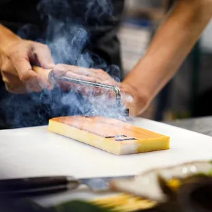 Careful preparation of tamago dessert