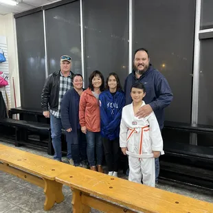 Three Generations of Bains . They all studied at Takai Mine Karate the last three decades.