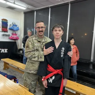 Austin Is now one belt away from black belt !