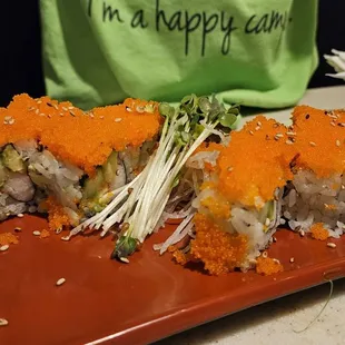 Golden California rolls