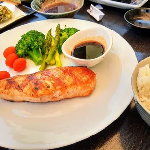 Grilled Teriyaki Salmon lunch special, $20