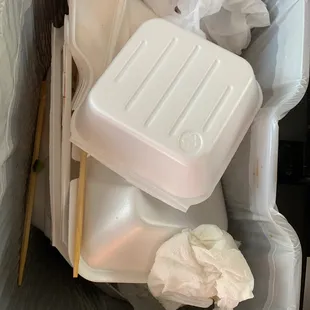 Where the food belongs