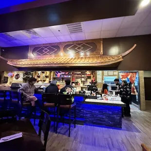 the interior of the restaurant