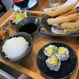 Shrimp and Vegetable Tempura Bento Box Lunch Special