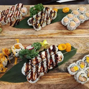 2 orders of Lunch sushi, 3/$16, your choice of classic sushi rolls.