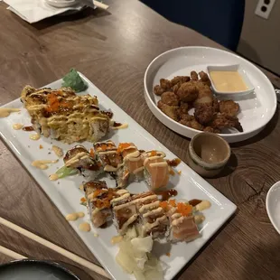 food, sushi and sashimi