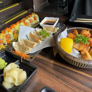 food, sushi and sashimi