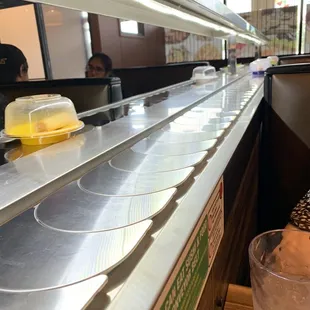 Empty conveyor belt.