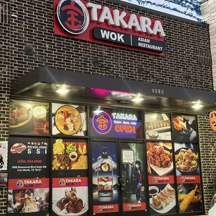 the front of the restaurant