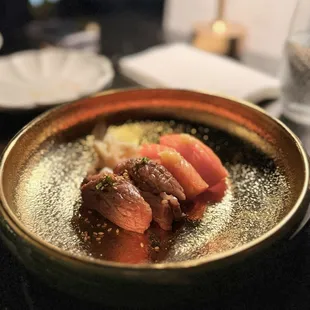 A5 Wagyu and masunosuke sushi