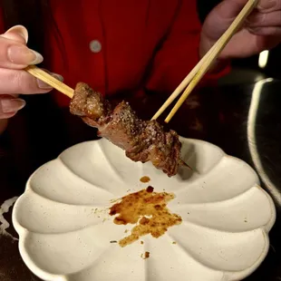Wagyu skewers
