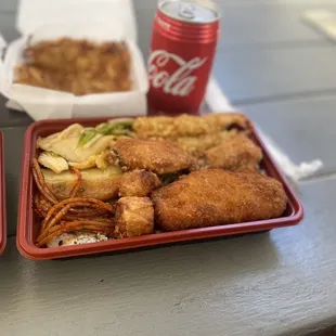 Seafood Bento &amp; Hashbrowns