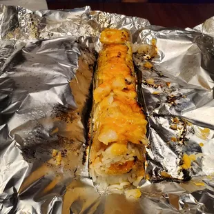 After the fire cooking.