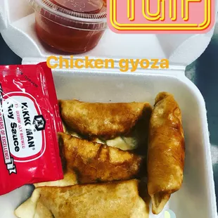 Try your appetizer chicken gyoza!