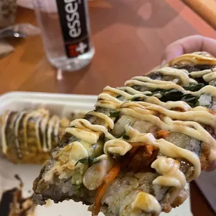 Fried sushi burrito