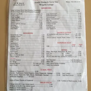 Very easy on the purse, compared to the menus I am accustomed to viewing in Honolulu.