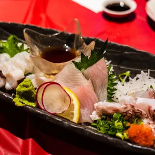 sashimi, sushi and sashimi, food, sushi