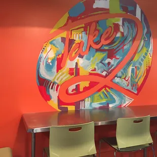 Wall mural at Take 2