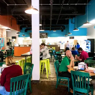 Interior- order in the far front and they will bring food over