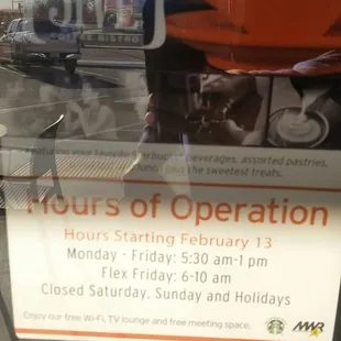 Grand opening hours. Expected to change to close at 430pm