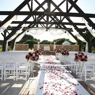 an outdoor wedding