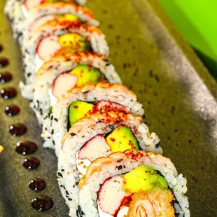 Feel the smoke of the salmon flambé.. irresistible