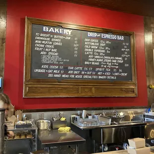 Menu board