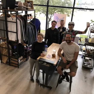 Biker event at the shop