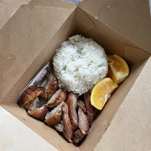 Duck &amp; pork rice bowl