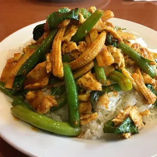 Chicken Jungle Curry Rice Plate