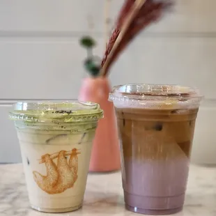 Dalgona &amp; Ube Lattes