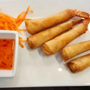 Shrimp erapped in wonton wrappers