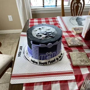 German Chocolate Cake - Nightmare before Christmas cake.