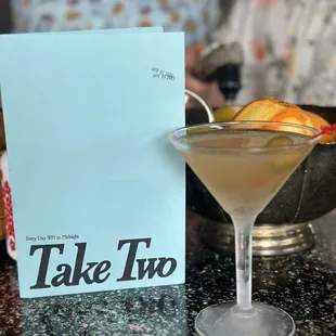 Super dirty Hendricks martini.