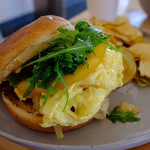 Breakfast burger