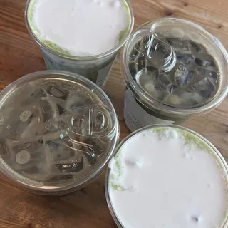 16 oz. Iced Houjicha Latte