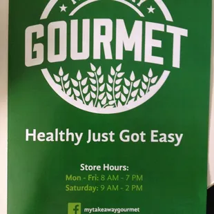a green bag of gourmet