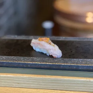 Sweet shrimp from Japan with uni