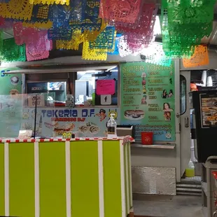 a mexican restaurant with colorful decorations