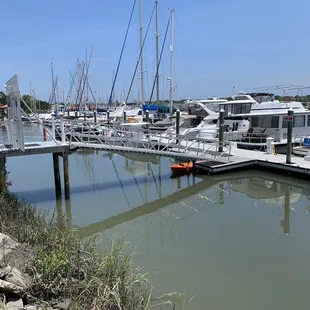 Yacht marina.