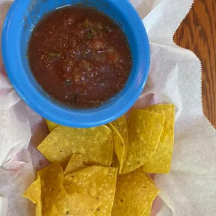 Chips salsa