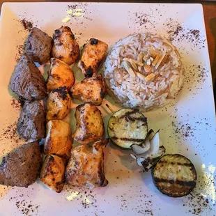 Mixed grill kabob