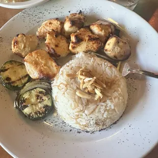 Chicken Kabob Plate