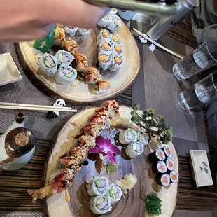 sushi and sashimi, food, sashimi, sushi