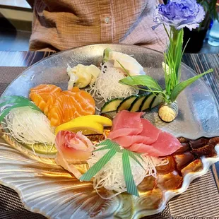 Sashimi set from lunch menu